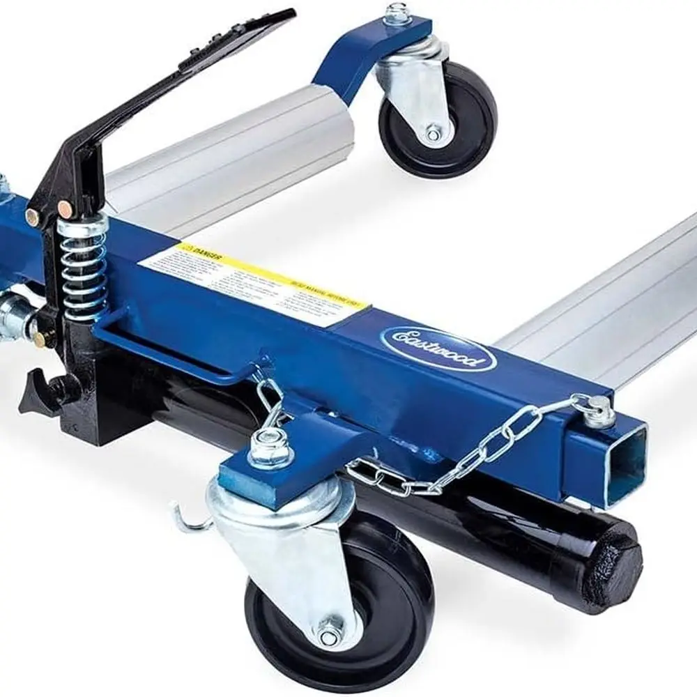 

Dual Heavy-Duty Car Dolly with 2600 lbs Capacity and Hydraulic Foot for Easy Tire Maneuvering
