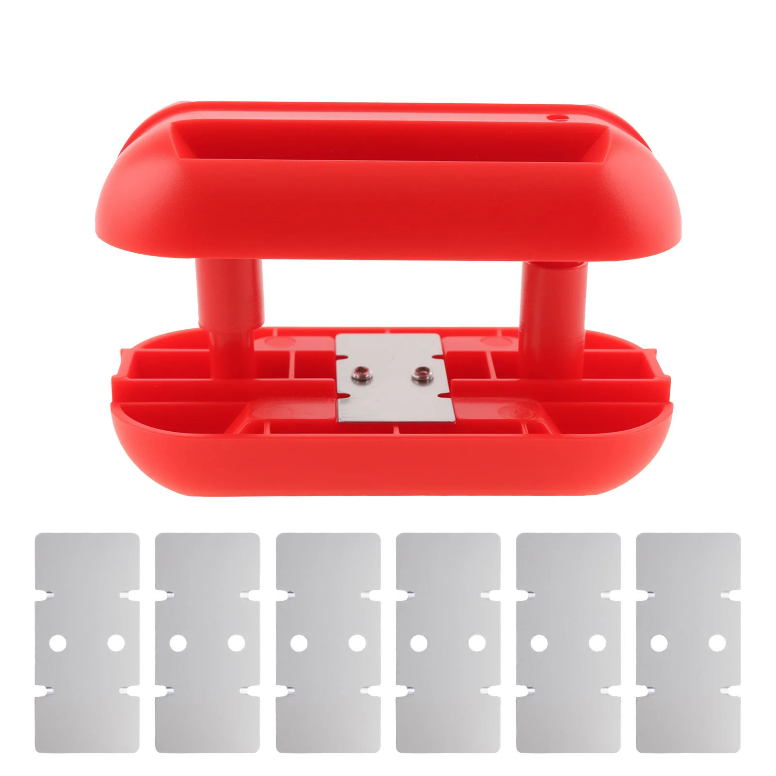 

Versatile Edge Banding Trimmer Red Manual Wood Side Banding Machine Woodworking Tool Handle Edge Trimmer 6 Replacement Blades