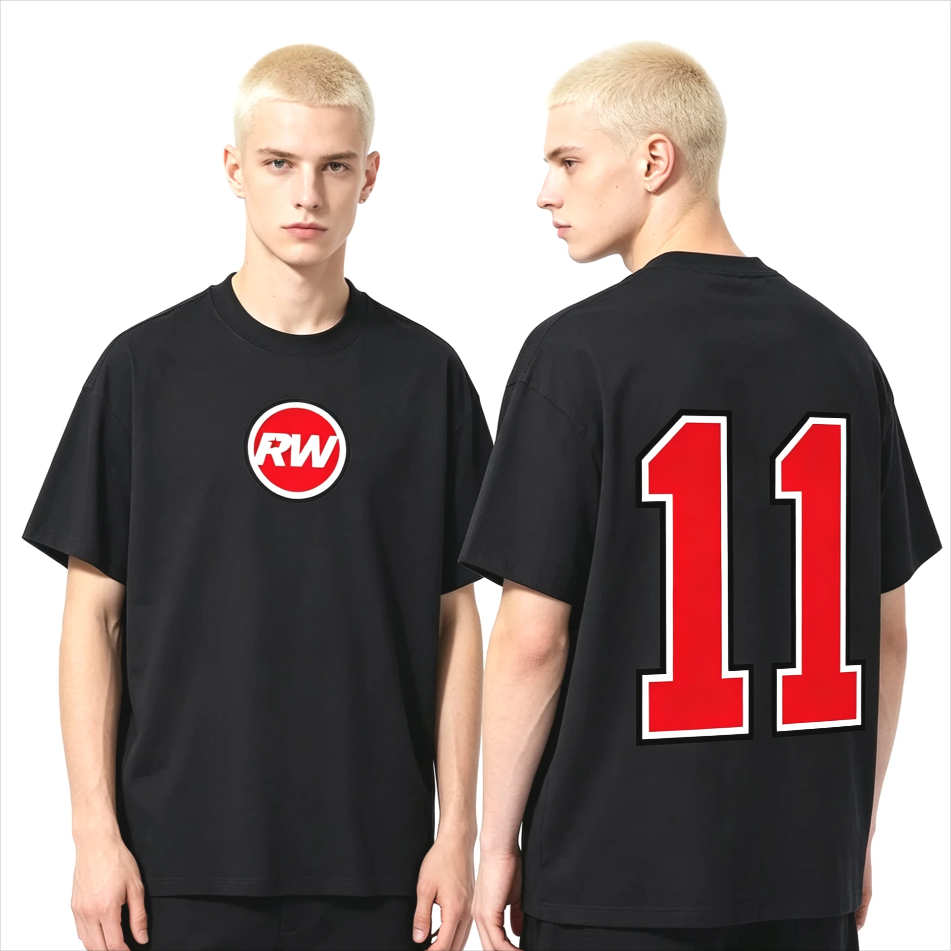 Summer Hot Sale Robbie Williams RW 11 Logo Tour 2026 Graphic T Shirts Y2K Men Women Fashion Oversized Harajuku Cotton T-shirt