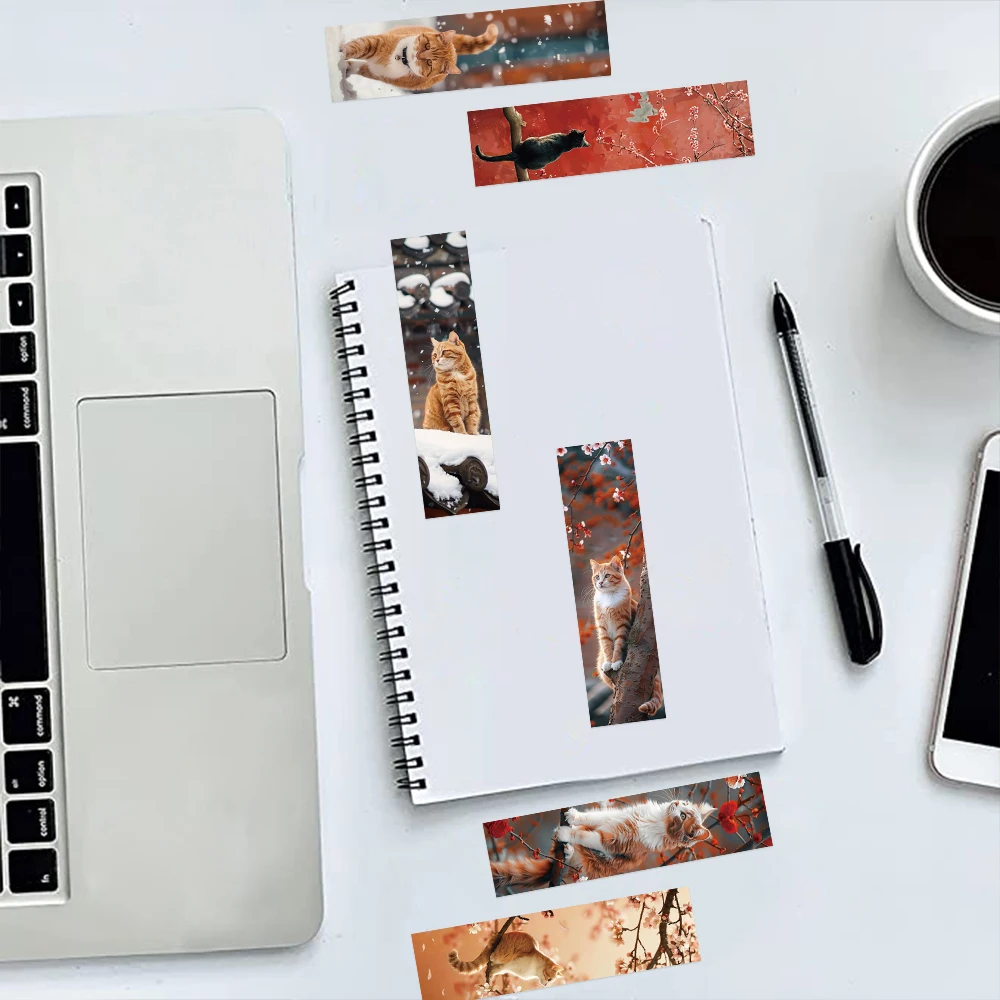 30 Stuks Cartoon Schattige Meme Katten Bladwijzers Lezen Pagina 'S Boek Markeringen Kaart Student Levert Geschenken Kawaii Dieren Bookmark ﻿