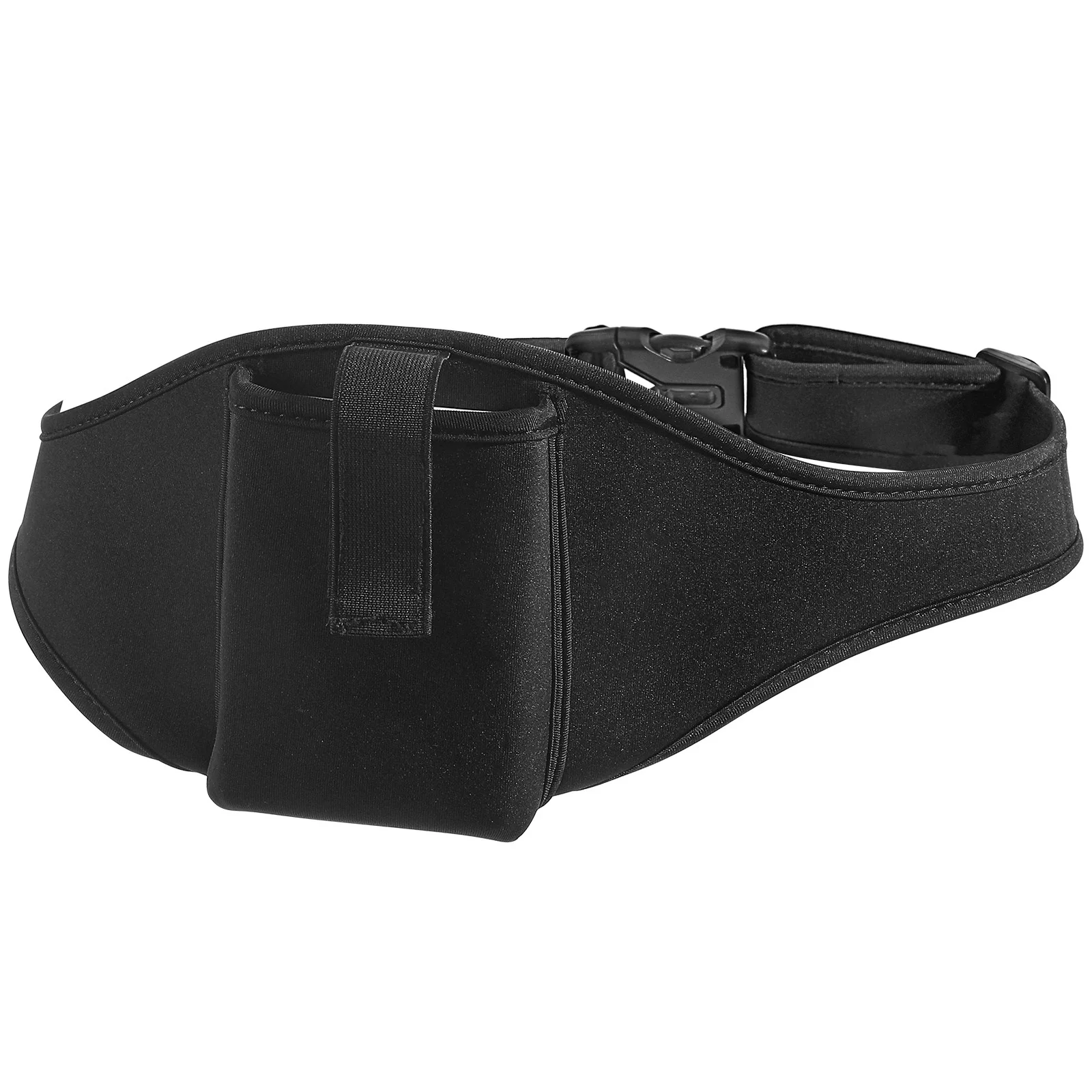 

Fitness Waist Belt Black 85cm Diving Cloth Mic Pack Adjustable Strap Quick Release Gym Training Yoga Outdoor Storage Belt