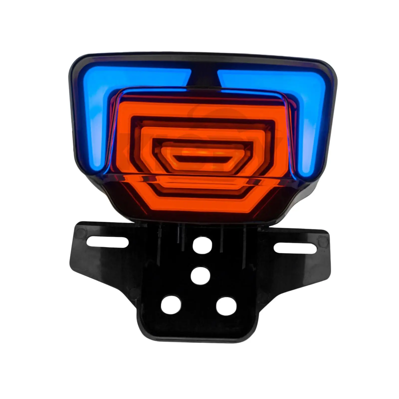 Motorcycle Tail Light ABS Plastic Integrated LED Strobing Brake Lamp Dynamic Running Light Blinker for Motorbike Replacement