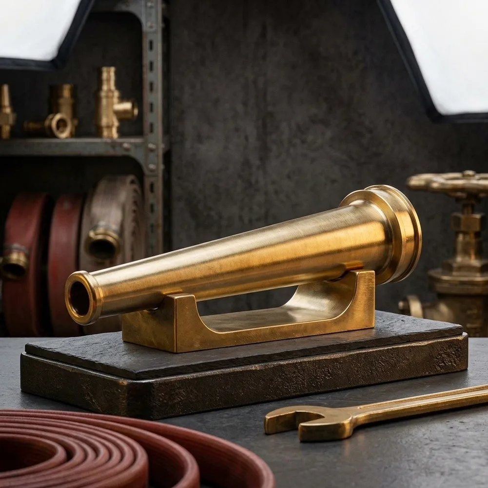 Brass Fire Hose Nozzle Engineered for Repeatable Performance Under High Pressure in Fire Protection System Maintenance Tasks