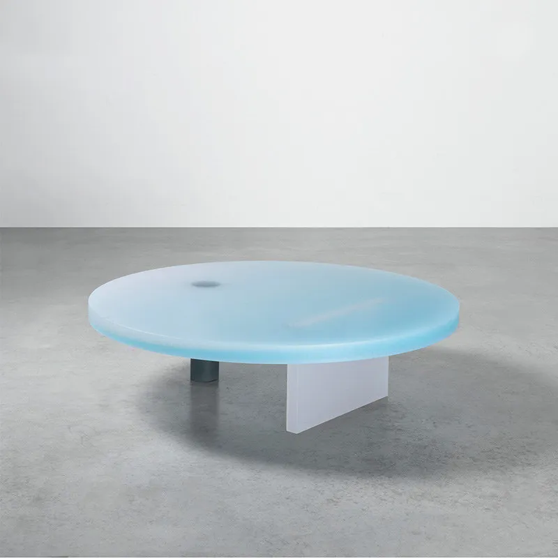 Glass Acrylic Coffee Tables Modern Round Cool Side Coffee Tables Tray Small Stolik Kawowy Nowoczesny Dopamine Furniture
