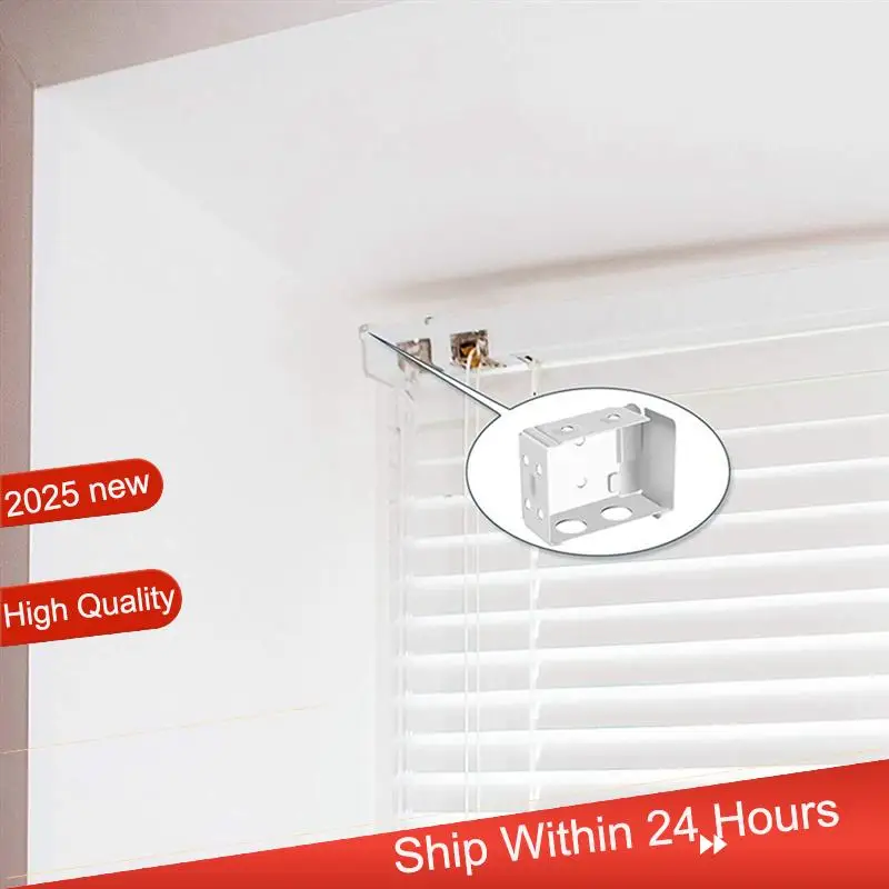 

Монтажный кронштейн для коробки, 1 комплект для оконных жалюзи белого цвета, кронштейн для поручней ~ Джеп.