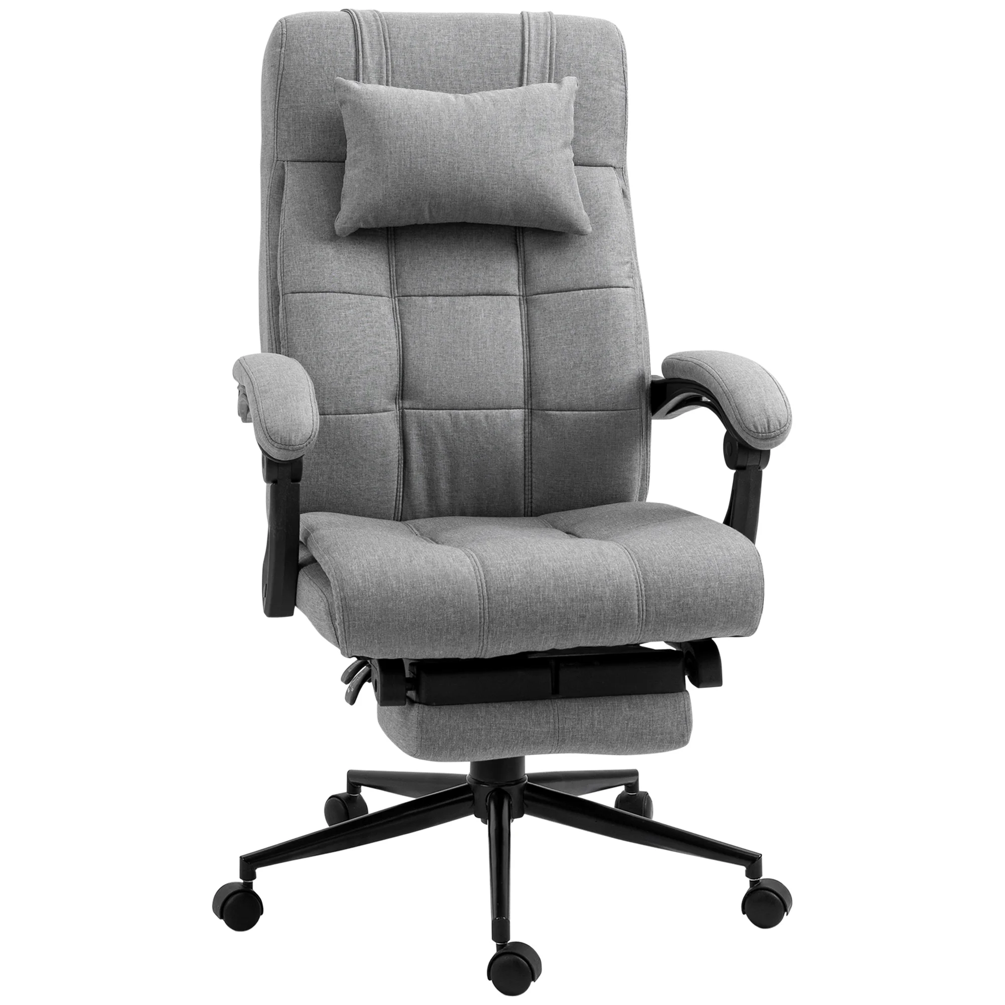 Vinsetto recumbable office chair with adjustable height 66x76x112-120 cm Gray