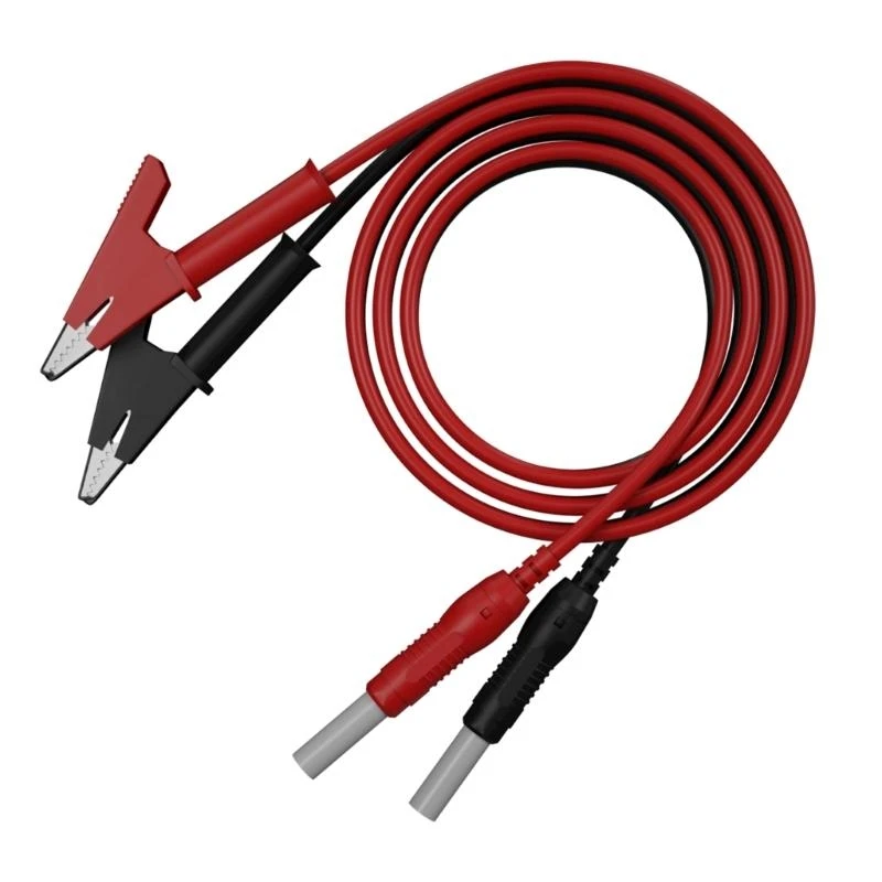 X9FA 2pcs Electrical Testing Jumper Wire Banana To Alligators Clip 4mm Testing Cable