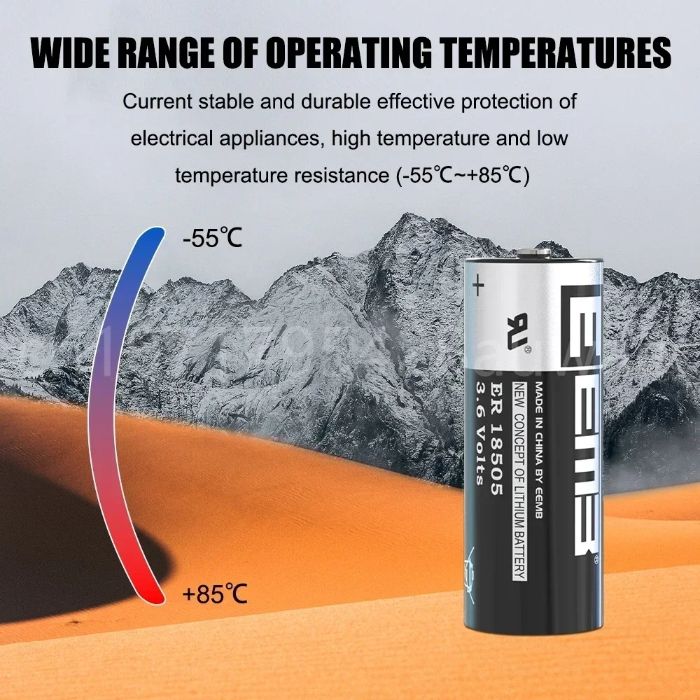 20 шт. 3,6 В 4100 мАч ER18505 ER 18505 18505 м сменный литиевый аккумулятор для PLC CNC станков, систем сигнализации, будильников, счетчиков воды