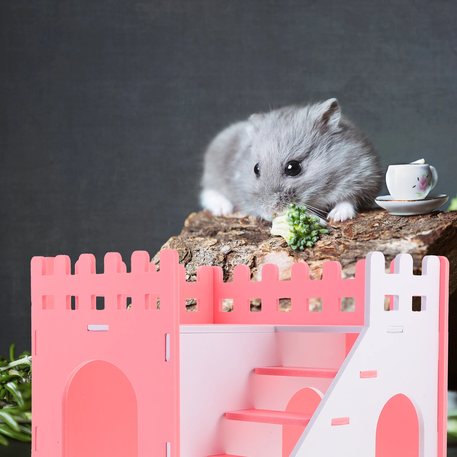

Luxury Hamster Villa PVC Houses Large Size Easy Pet Supplies Guinea Pig House Cage Accessories Toy Travel