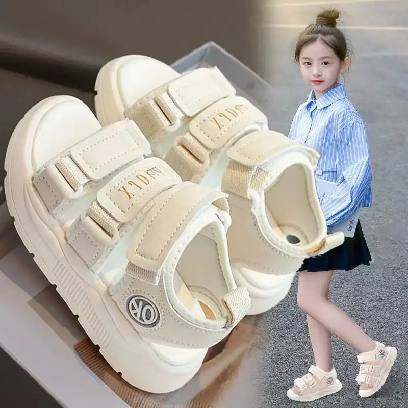 

Fashion Thick Sole Summer Students Kids Toddler Shoes Mesh Girls Children Breathable Beautiful Sneakers Sports Comfortable Baby