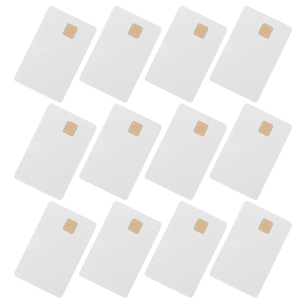 12pcs Blank Credit Cards Blank Cards with Chips Blank Ic Cards Door Control Cards Blank Credit Cards With Chip