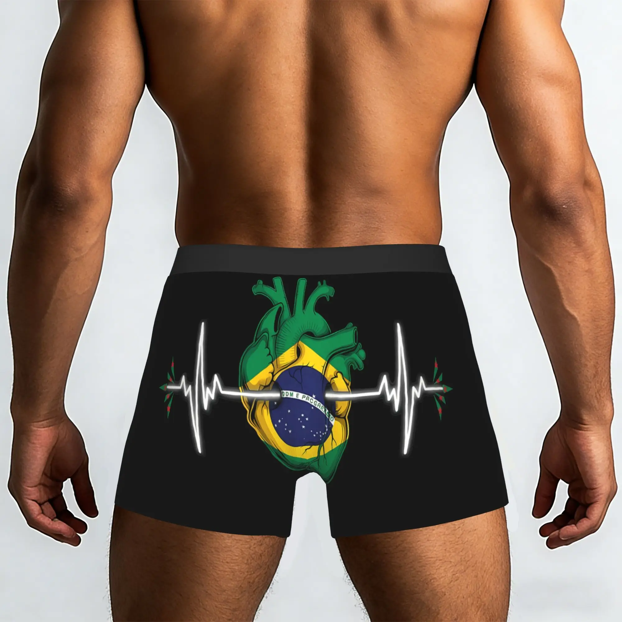 Brazilian Pride Brasilian Roots Brazil Brasil Underpants Homme Panties Men's Underwear Comfortable Shorts Boxer Briefs