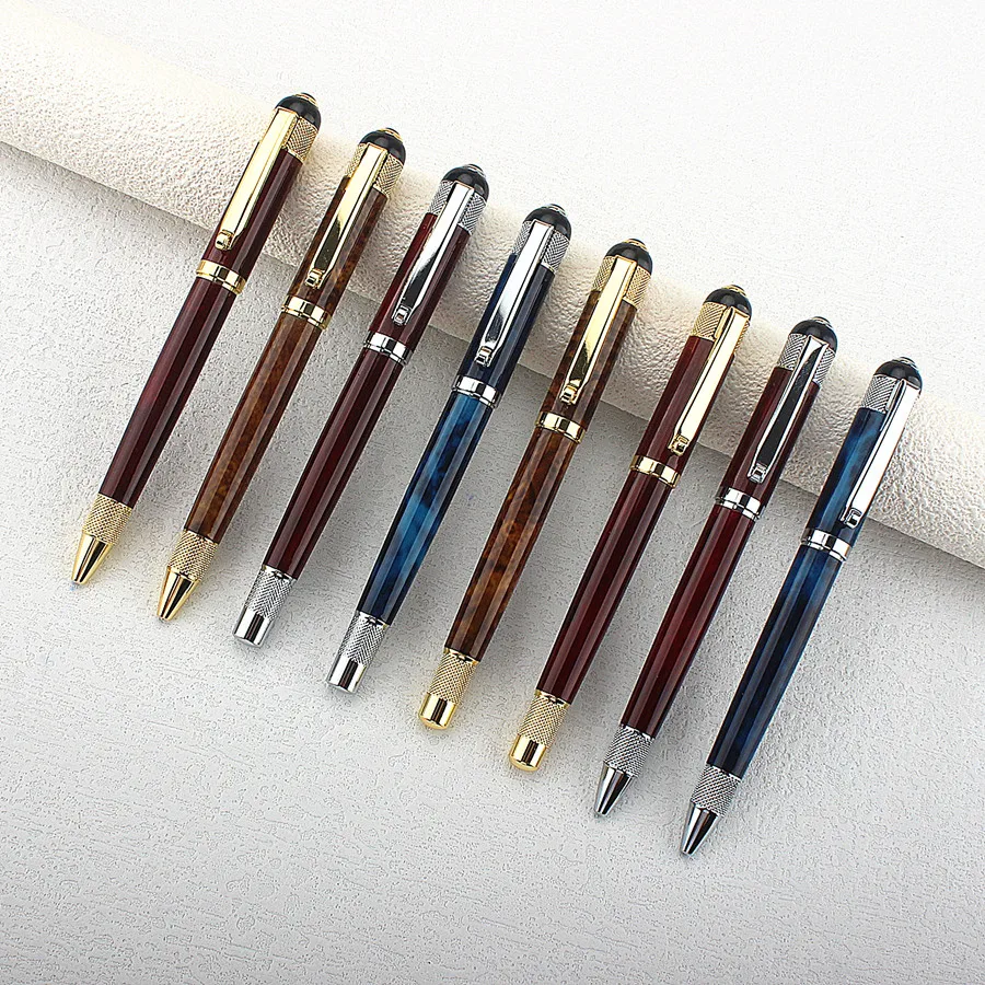 Luxury Metal ball-point pen 0.7MM nibs gel pen rollerball pen for business office school writing supplies High Quality