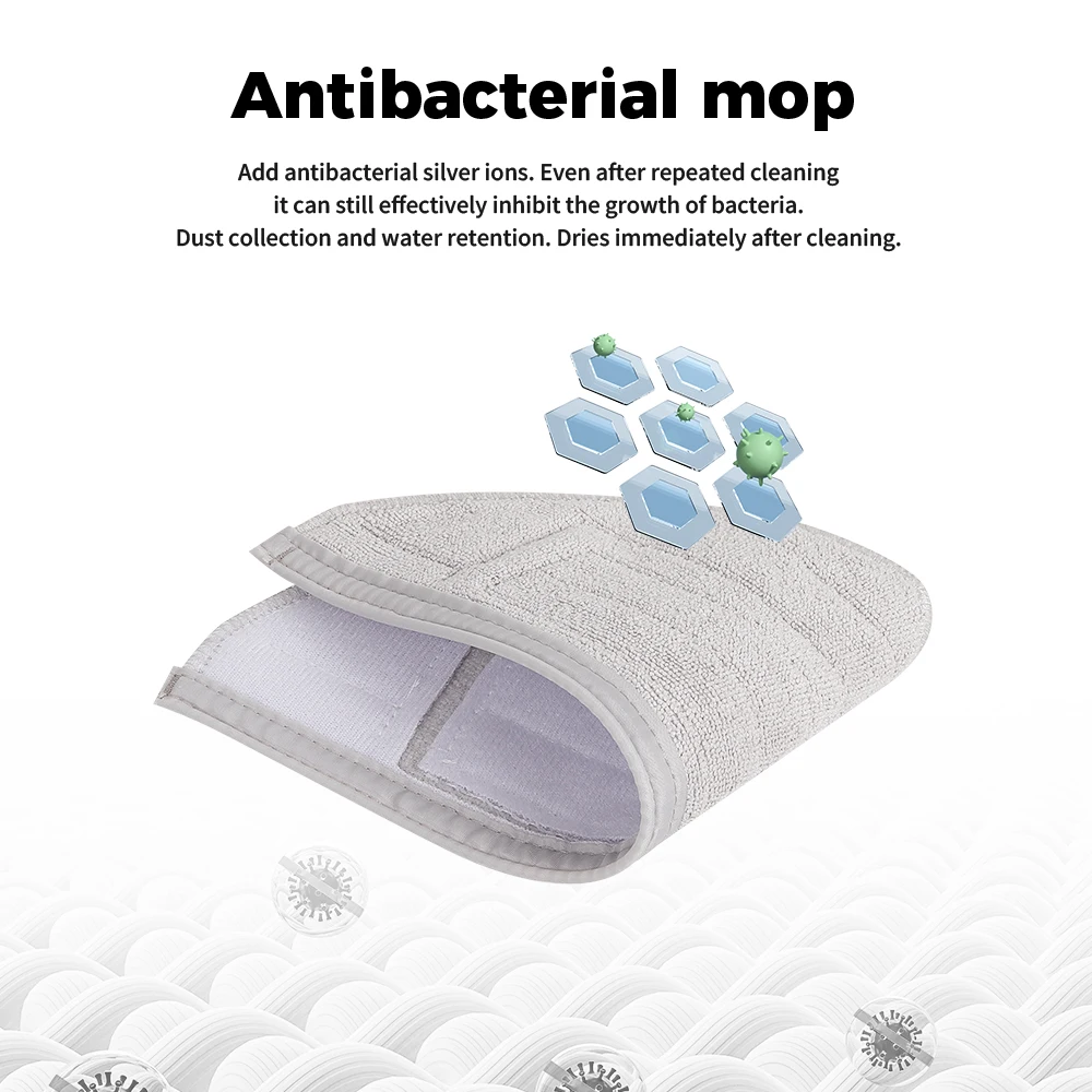 Robot Vacuum Mop Cloths Replacement Kit Home Cleaning Supply For Roborock T7S T7S Plus T8Plus S7 S7Max Series G10 Series