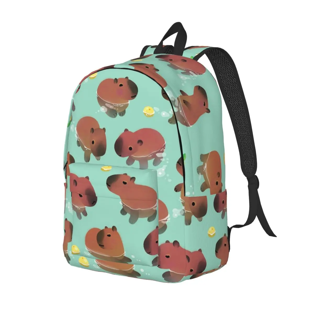 

Capybara Animal Pattern Backpack Daypack Large Capacity Kids BookBag School Bag Shoulder Bags for Boys Girls