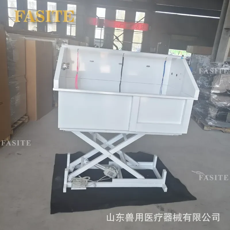 For Pet Grooming 304 Stainless Steel Bath Tub Rounded Corner Safety Design Comfortable Operation for Beauticians Use