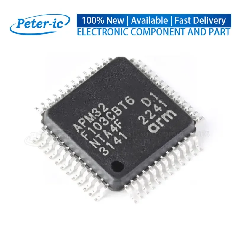 APM32F103CBT6 APM32 F103CBT6 LQFP-48 128KB 20KB FLASH 37 2V~3.6V ARM-M3 96MHz Microcontrollers Available Peter-ic(1pcs)