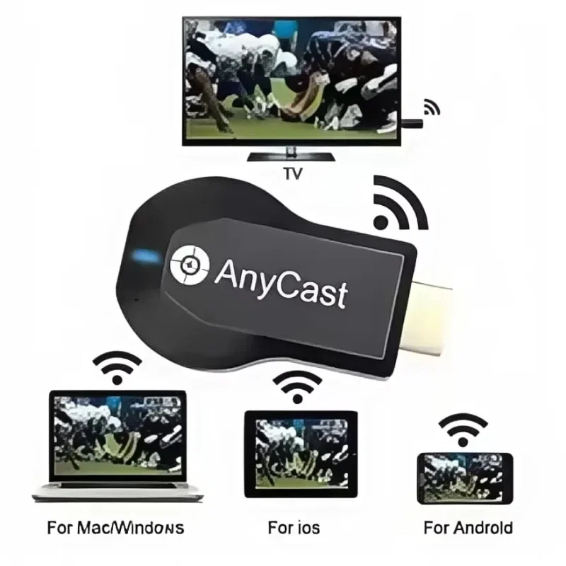 M2 Plus WiFi Display TV Stick 1080P Wireless Screen Mirroring Dongle Anycast Airplay Miracast DLNA for Smartphone