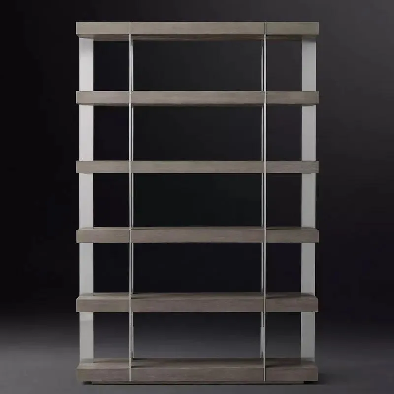 for Rhoohill Custom Modern American Stainless Steel Wooden Dining Side Cabinet Living Room Side Cabinet Home Bookshelf