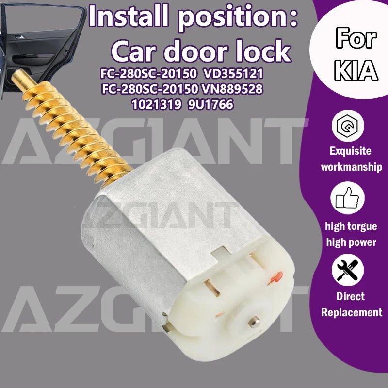 FC-280SC-20150 VN889528 Car Electric Door Lock Actuator For Kia Stinger Carnival Euro Carens IV NIRO k5 Pro Ceed SE Sportage