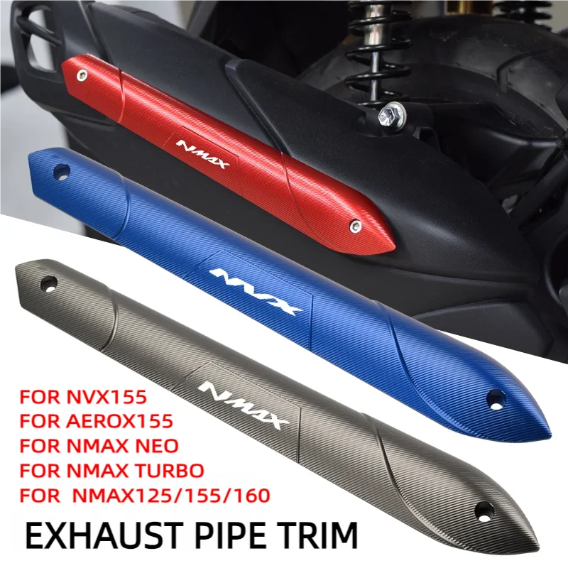 Oryginalne akcesoria motocyklowe Chekis odpowiednie dla Yamaha Nmax Turbo Nmax155/125/160 Nvx155/Aerox Zmodyfikowana osłona wydechu Wspornik dekoracyjny Ochrona rury wydechowej Listwa antypoślizgowa