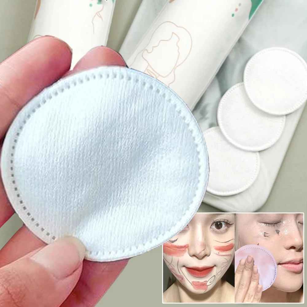 使い捨て化粧綿パッド通気性両面綿パッド毎日の洗顔メイク落としツールスキンケア