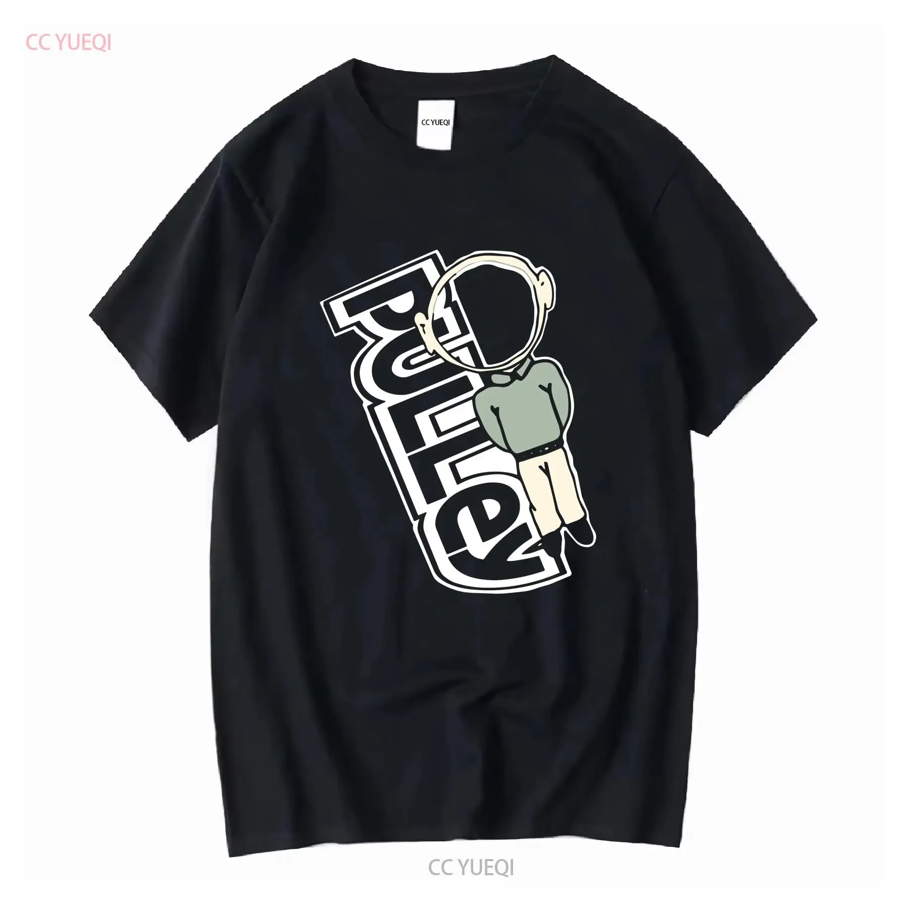 Vtg Punk Band Pulley T-Shirt Cinder Block Faceless Vintage Washed Leicht modisches Streetwear-Freizeitoberteil für den Alltag