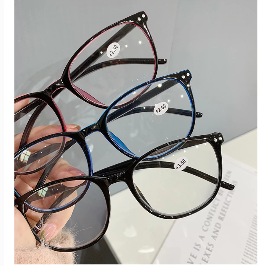 2024 neue Frauen Lesebrille Mode Computer Presbyopie Lesen Brillen Optische Dergee + 1,0 + 1,5 + 2,0 + 2,5 + 3,0 + 3,5 + 4,0 – Detail 4