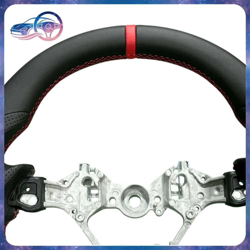 Leather Steering Wheel Fit For Toyota 86/Subaru BRZ GR86 GR 86 2017-2024 Perforated Leather  Steering Wheel Car Accessory view 3