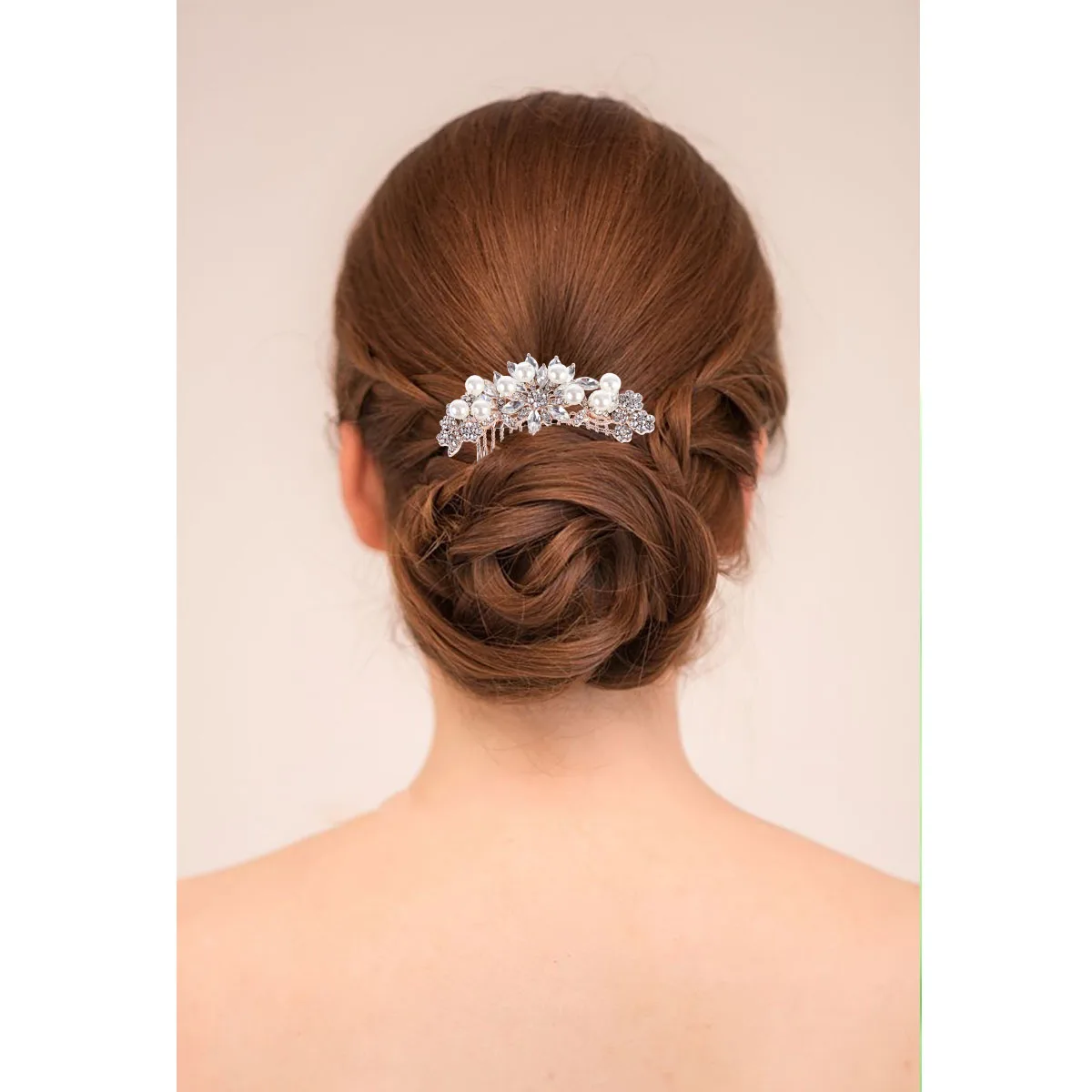 

Pearl Comb Bridal Hair Accessories Women Pearl Flower Hairstyle Wedding Women Hair Comb Party Durable Glossy Gift