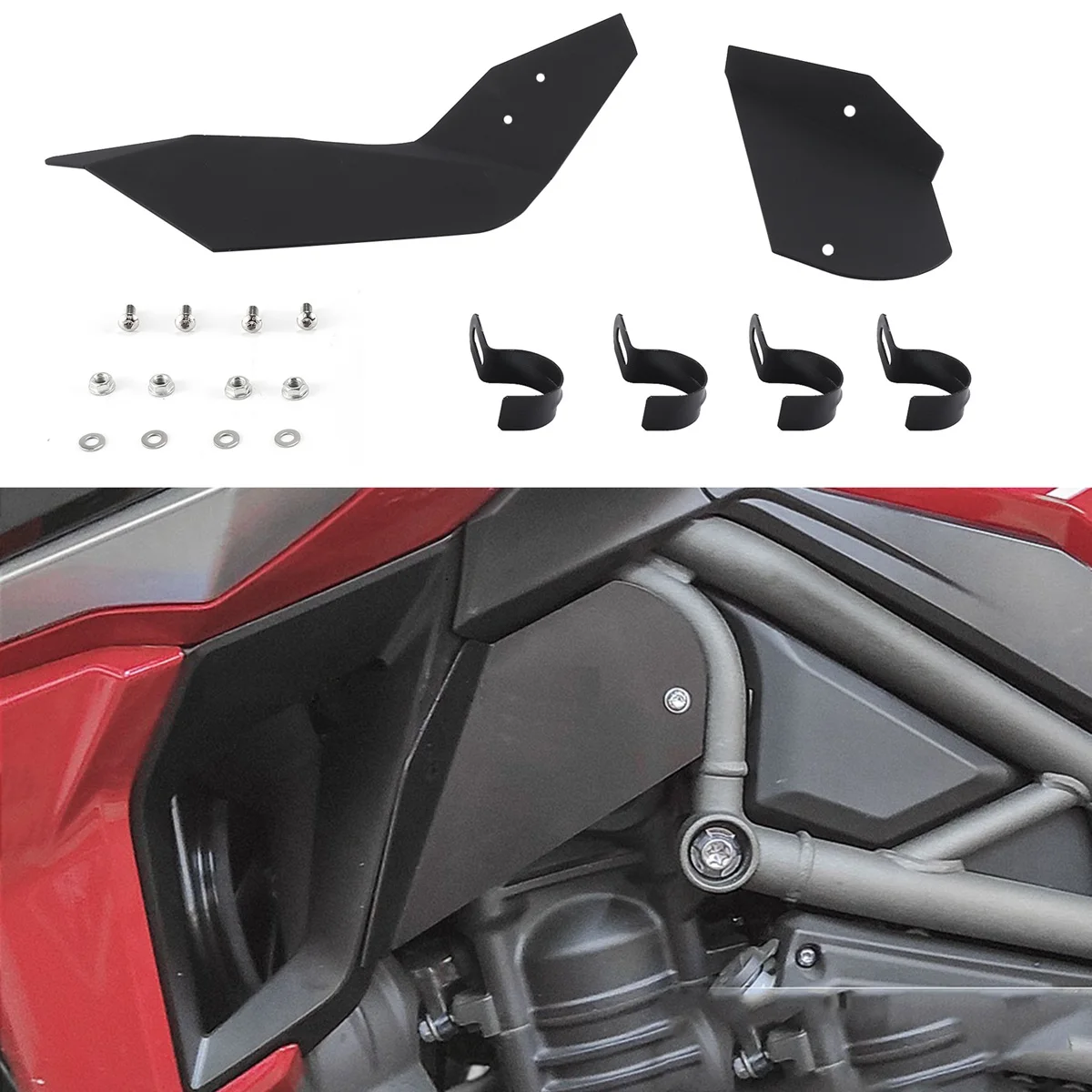 Motorcycle Upper Wind Deflector Side Air Deflectors Improve Airflow for Tiger 1200 2018 2019 2020 for Tiger Explorer