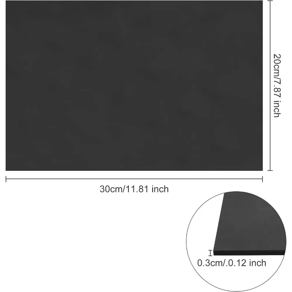 5 Sheets 3mm Black PVC Foam Sheet A4 Lightweight Rigid Foam, Sand Table Model Material Supplies for Mounting Crafts Modelling