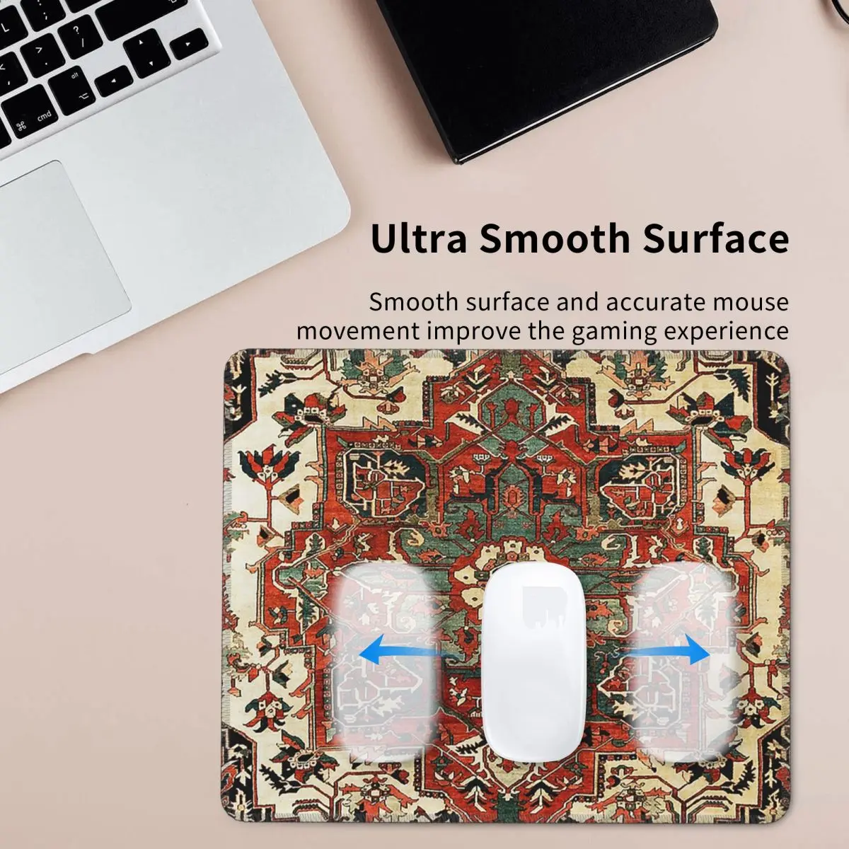 Multi-size Mouse Pad Antique Persian Heriz Rug Print Gamer PC Laptop Mats Keyboard Carpet Computer Gaming Accessories Desk Mat