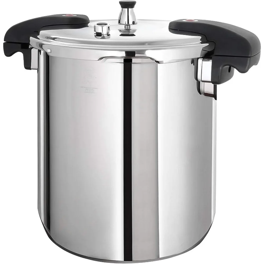 

Cooker 21 Qt Stainless Steel - Large Canning Pot with Lid for Home, Commercial Use - Easy