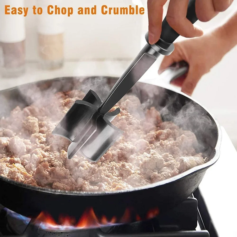 

Hand-held meat chopper, stirring and grinding shovel, new pound shovel