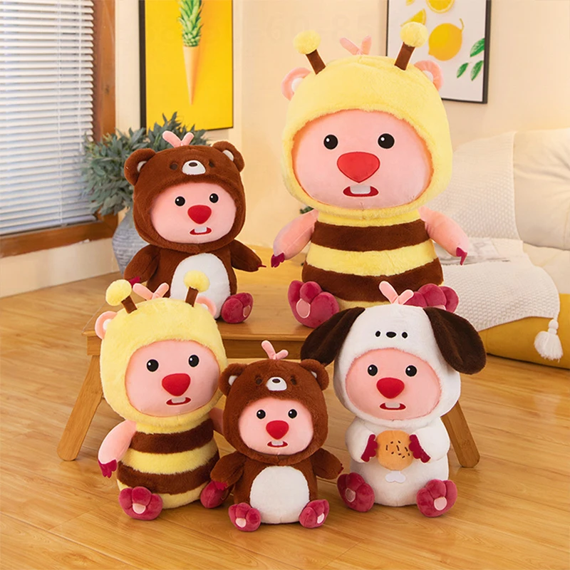 

Милая плюшевая игрушка Kawaii Beaver Loopy, мягкая кукла, мягкая подушка, приятный подарок для детей, подарок на день рождения, Рождество для подруги, оптовая продажа