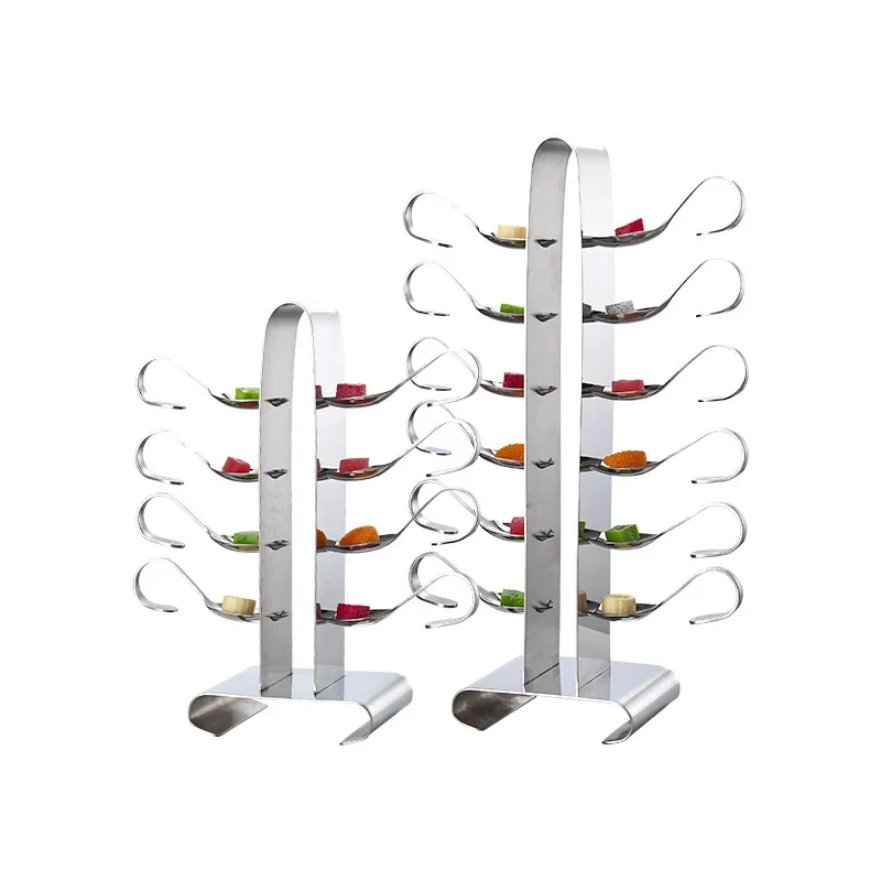 

Stainless steel T-shaped more rack Fashion hot pot buffet more spoon dim sum rack