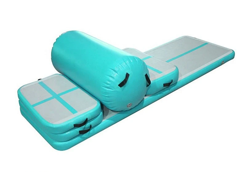 300x100x10cm Custom Inflatable Gymnastics Mat, Durable Thickened Inflatable Brushed Fabric Pad for Home and Outdoor Use