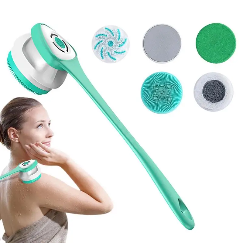 Electric Body Scrubber Electric Powered Body Scrubber Electric Facial Scrubber For Body & Face Rechargeable Facial Body