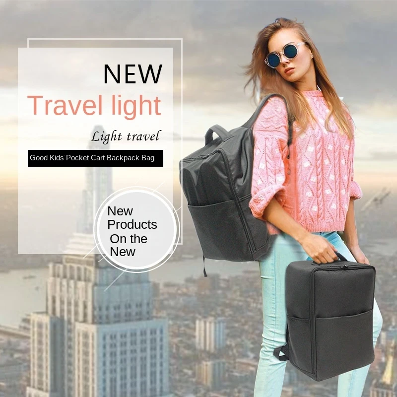 Stroller storage bag, large pocket stroller backpack, double shoulder bag, stroller and umbrella stroller storage bag