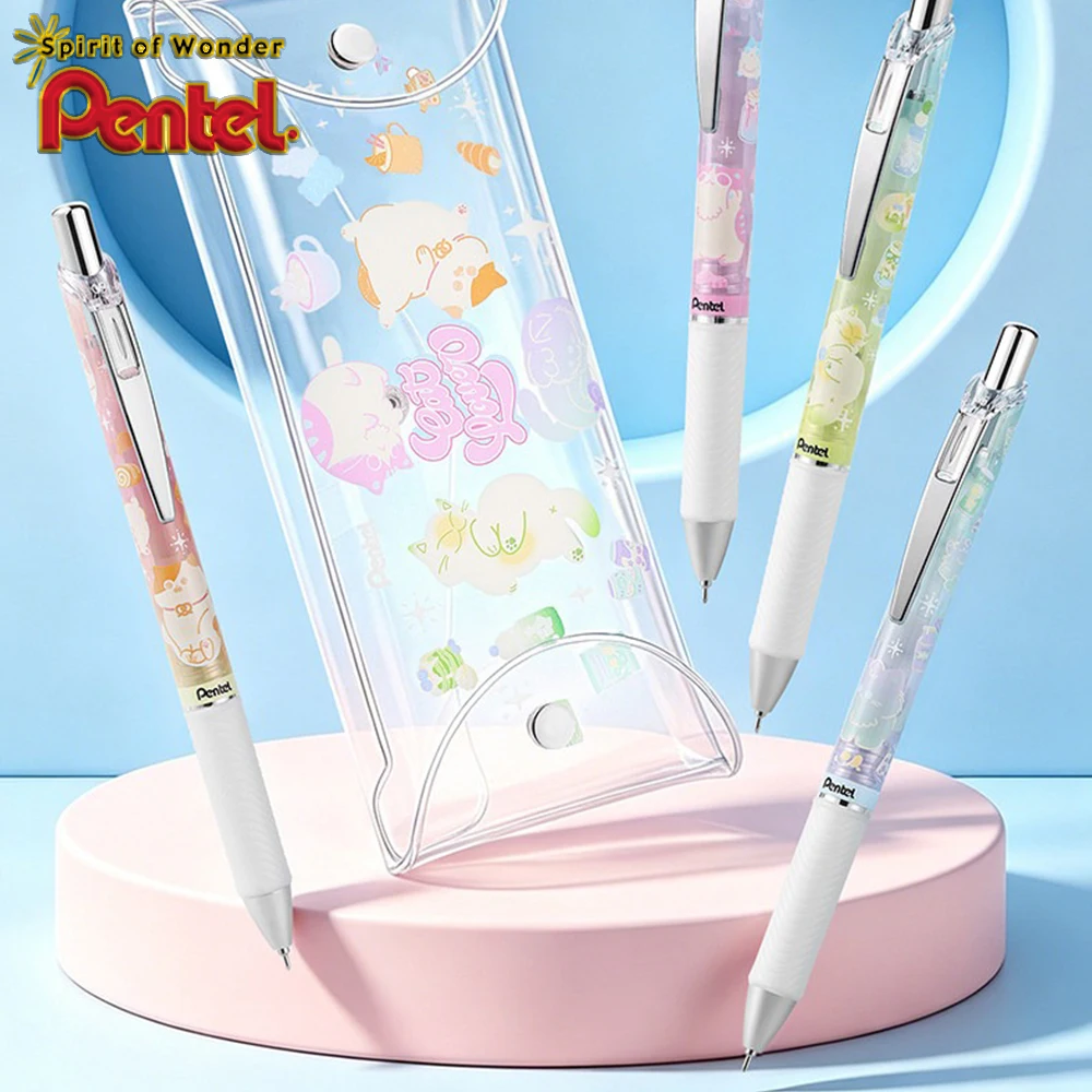 

New Japan Pentel BLN75TL Gel Pens Translucent Pole Gel Pen Quick Drying 0.5mm Black Ink Kawaii Stationery Office Accessories
