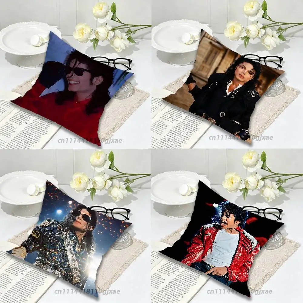 M-Michael J-Jackson Pillow Case Living Room Sofa Cushion Cover Suitable For Home Bedroom Room Decoration