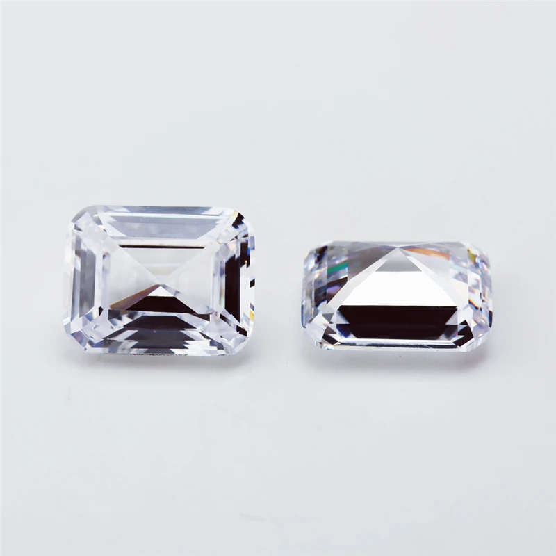 

3x5~10x12mm Octangle Shape Emarald Cut VVS1 D Color Lab Grown Loose Moissanite Stone Test Positive (5mm-12mm With Certificate)