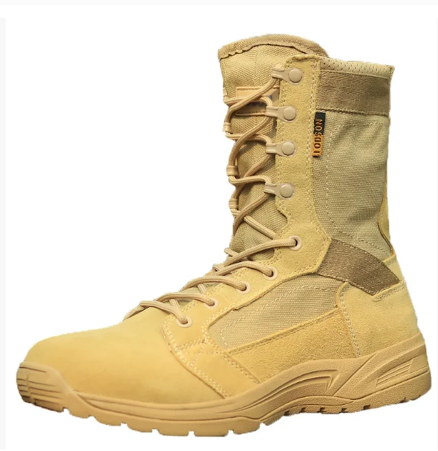 

2025 Ultra-light Men Outdoor Hiking High-top Summer Breathable Wear-resistant Non-slip Tactical Desert Boots