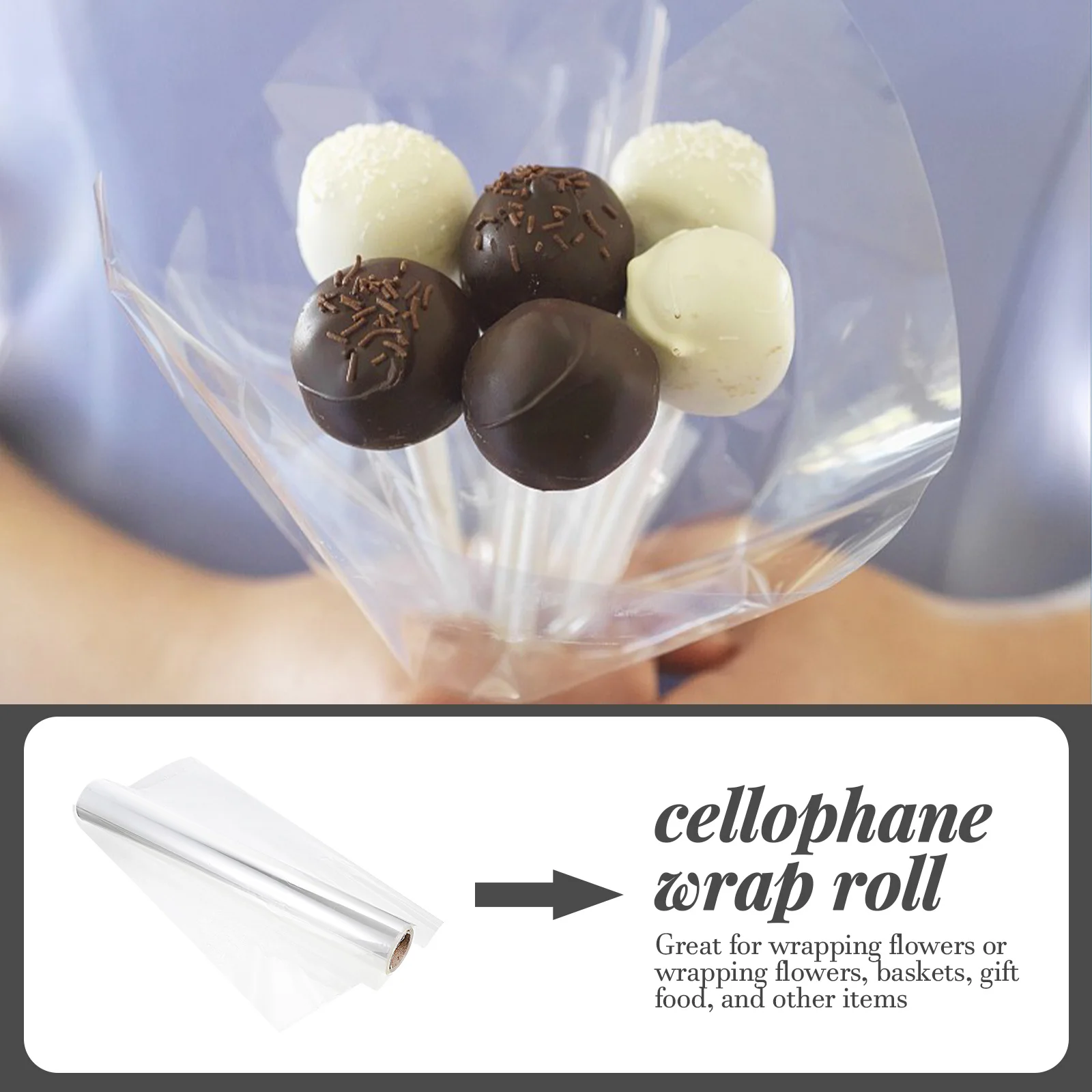 

Cellophane Wrap Decorative Flower Packing Paper for Bouquet Gift Thin Material Arts Crafts Sewing Supplies Floral Wrapping