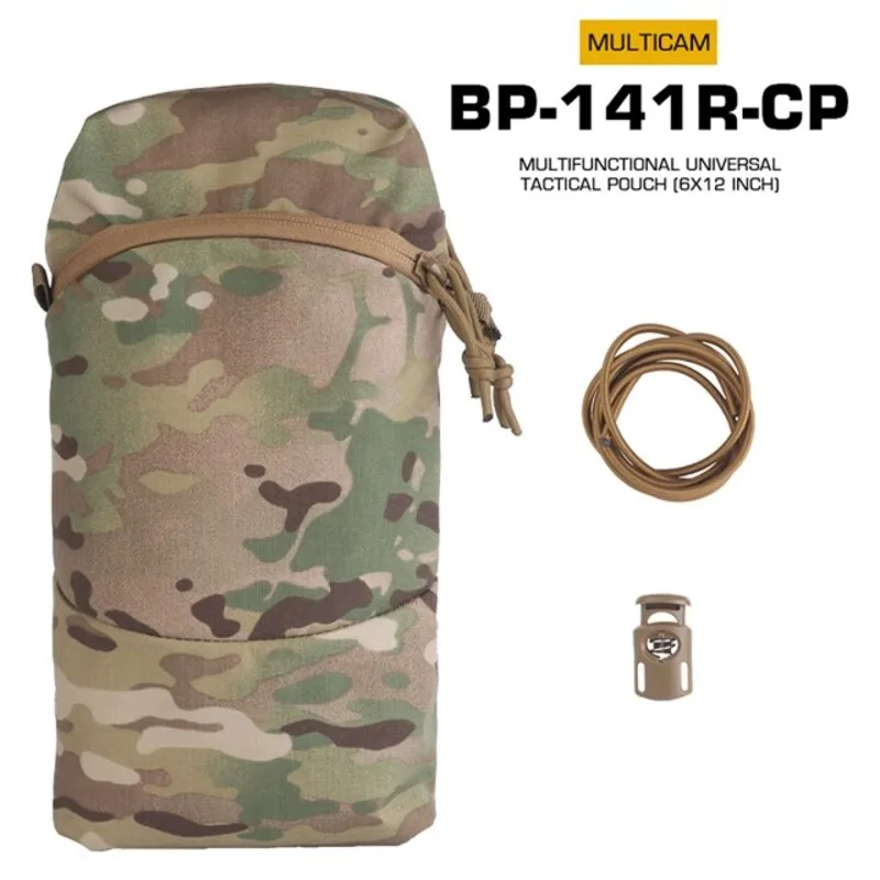 6X12inch Tactical Cylindrical Bag Lightweight Multi-Function Camouflage Tactical Universal Storage Bag Hunting Accessories