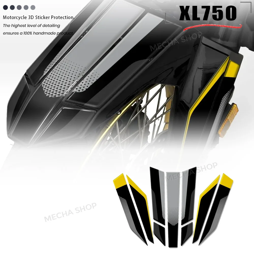 

For XL750 Transalp Accessories 3D Resin Decal Kit Front Fender Sticker Kit 2022 2023 2024 2025