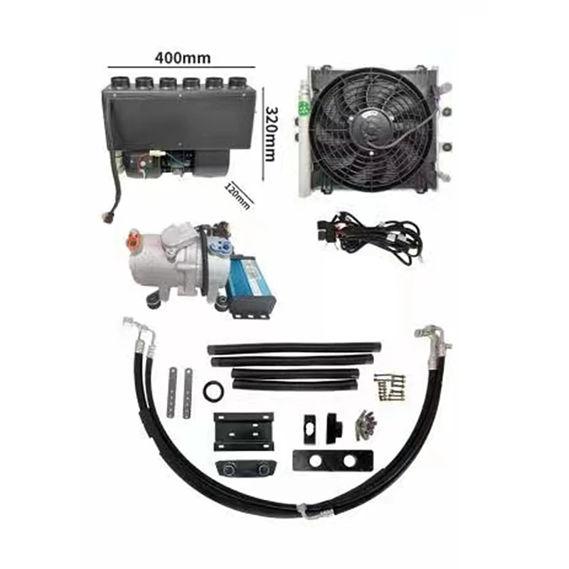 12V/24v/60v/72v DC air conditioning system Parking AC unit heater and electric vehicle air conditioner