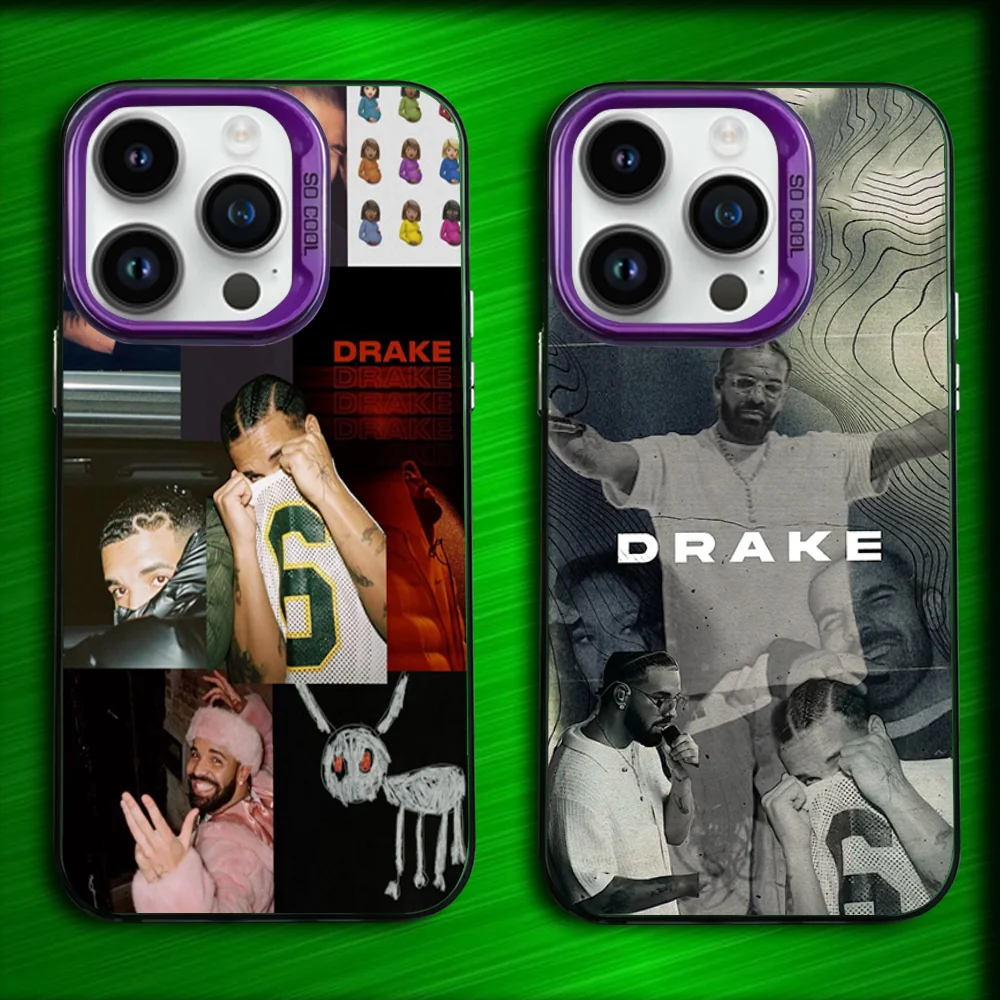 

Singer Rapper D-Drake Phone Case For iPhone 16,15,14,13,12,11,Mini,Pro,SE,MAX Purple Matte Silicone Cover