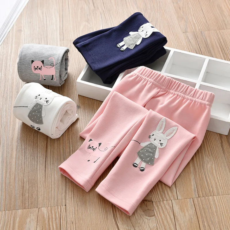 

New 202 Cartoon Patchwork Girls Thermal Long Pants Fre Sle Autumn Clothes Outerwear Children's Faion Sets Base Layer T...